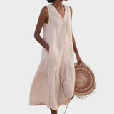 Вита - Стилна и Подходяща Рокля с V-Изряз