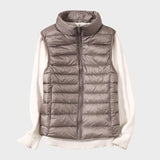 Станка - Лек пухен елек с плетен дизайн