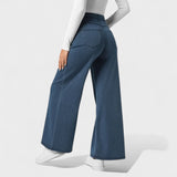 Штефания - Дънкови панталони с широк крачол