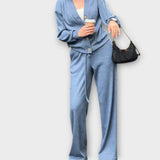 Хедвига - Комплект плетен палто и панталони