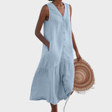 Вита - Стилна и Подходяща Рокля с V-Изряз