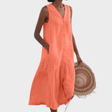 Вита - Стилна и Подходяща Рокля с V-Изряз
