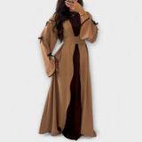 Стилен Кардиган и Рокля в Комбинация с Рейстра Декорация