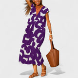 Магдалена - Дълга Рокля с Художествен Узорак