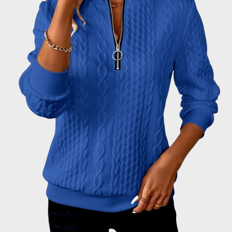 Ралица - Дамски пуловер от плетиво