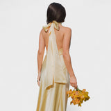 Мартина - Рокля с сатенена панделка