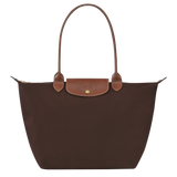 Longchamp - Чанта Le Pliage Large, Ебено кафяво