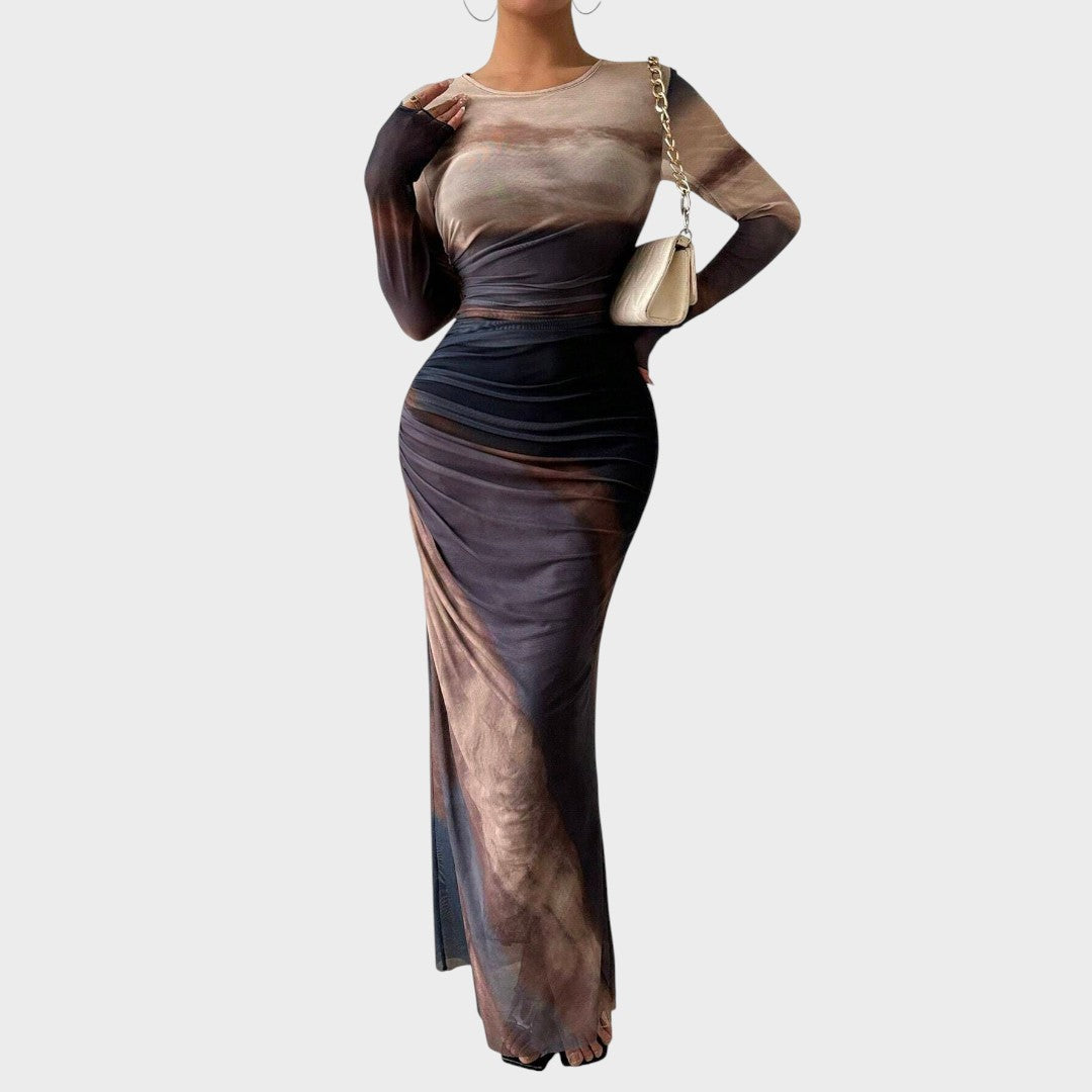 Антония - Дълга рокля с дълги ръкави