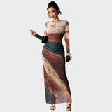 Антония - Дълга рокля с дълги ръкави