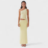 Серанела - Максимална асиметрична рокля с деколте