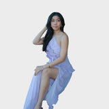 Ема - Дълга рокля с волани