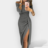 Елегантна рокля с стилизиран крой