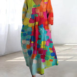 Елена - Шарена рокля с принт