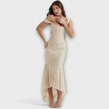 Дълга рокля с елегантен и изискан корсет