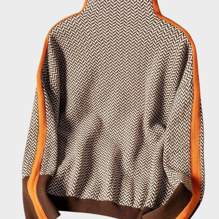 Жесика - Пуловер с висока яка