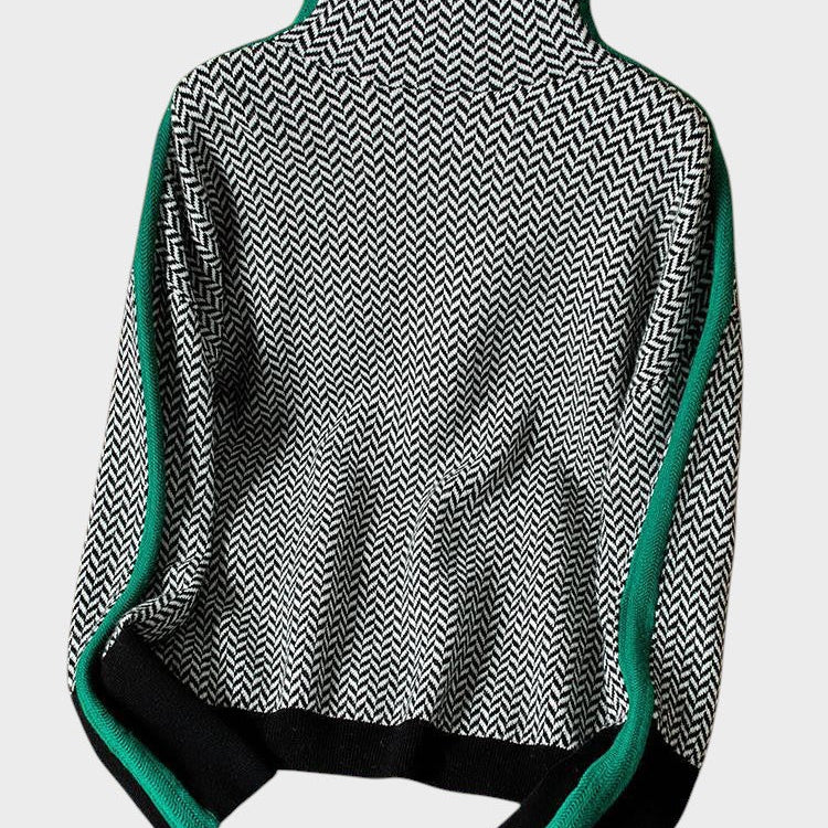 Жесика - Пуловер с висока яка