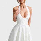 Жулиета – Миди рокля с халтер деколте