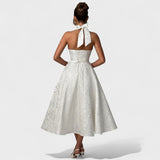 Жулиета – Миди рокля с халтер деколте