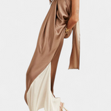 Петра Макси Рокля с Неправилен Рез и Открити Гърба