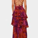 Валентина - Рокля от Шифон с V-Изрез и Пухкави Ръкави