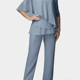 Лана Две Части с Женствена Силуета без Усещане за Напрежение