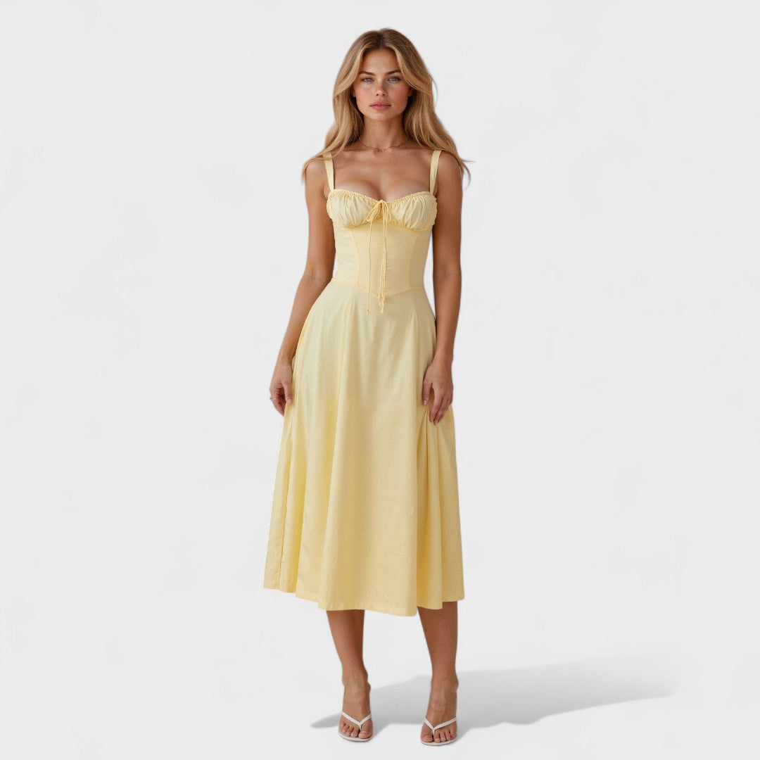 Петра - Корсетна Миди Рокля