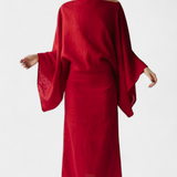 Филипа - Кимоно рокля от лен и памук с пояс